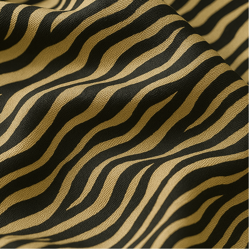 100% Silk Square with Zebra Decoration for Women | The Parisian