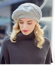 Chic Women's Beret 100% Cashmere | La Parisienne