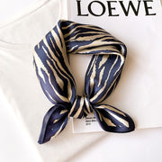 100% Silk Square with Zebra Decoration for Women | The Parisian