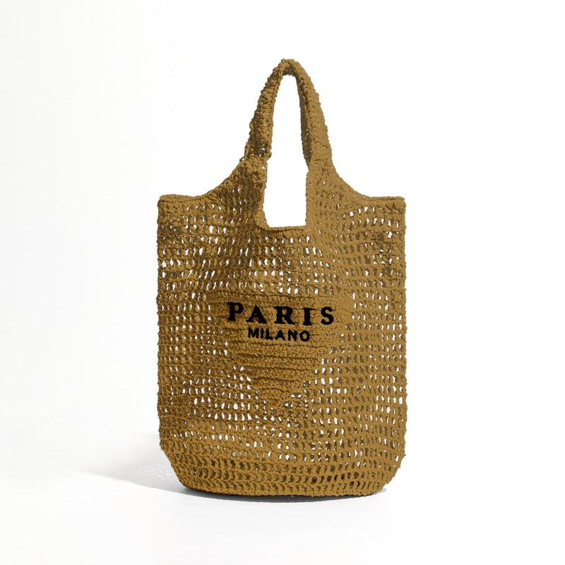 Straw Beach Handbag | La Parisienne