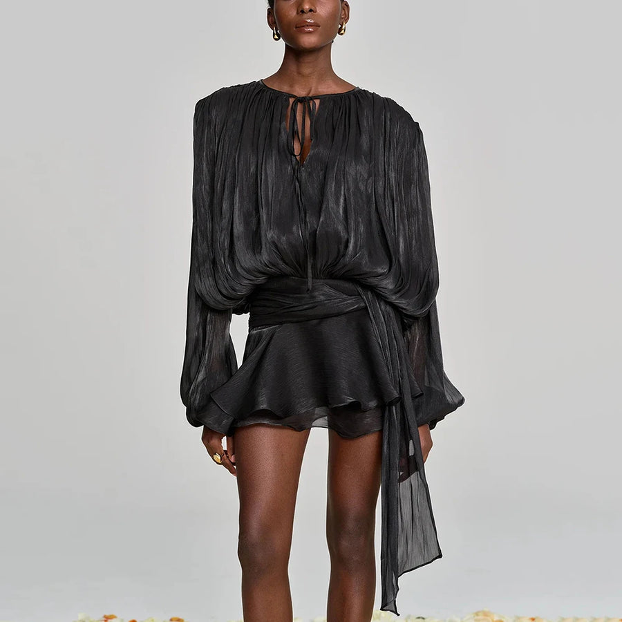 Elegant Short Sleeve Dress | La Parisienne