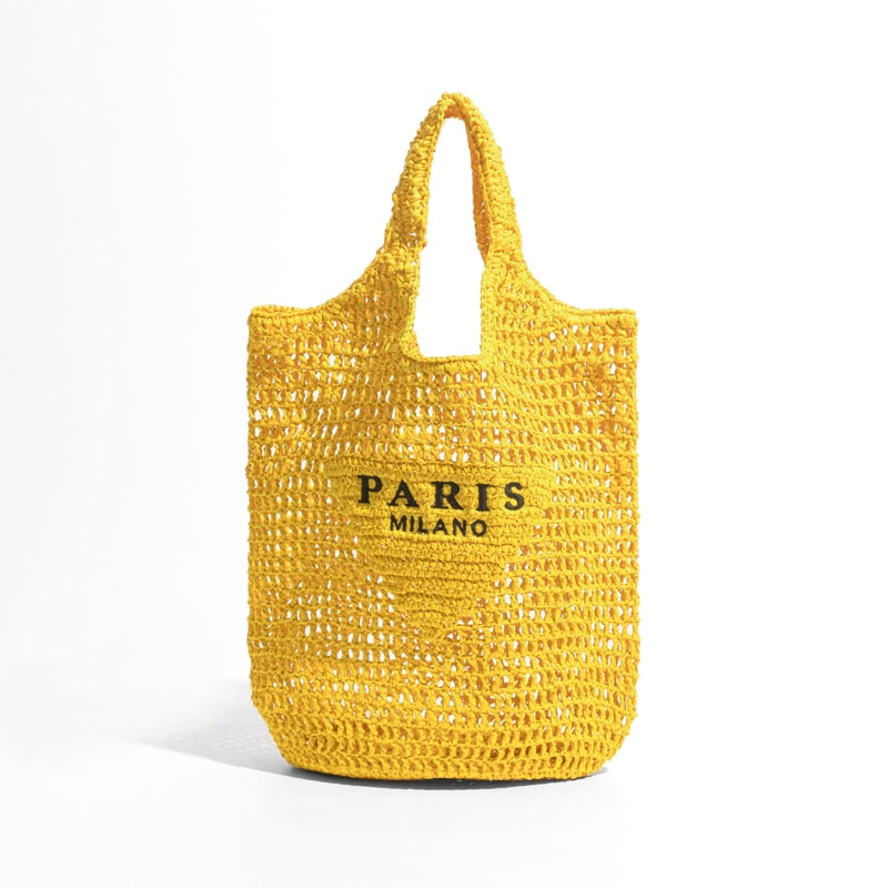 Straw Beach Handbag | La Parisienne
