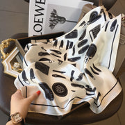 100% Silk Square Modern Decoration Women | La Parisienne