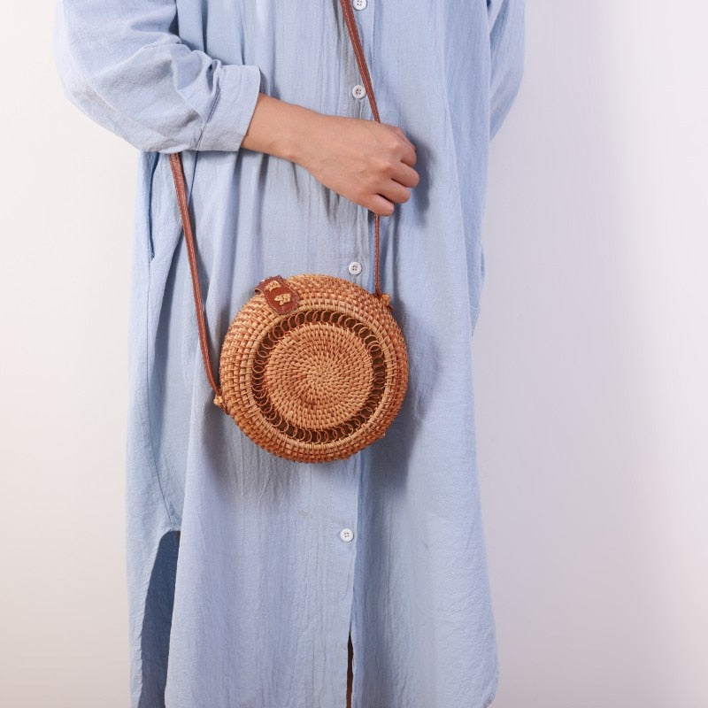 Rattan Woven Handbag | La Parisienne