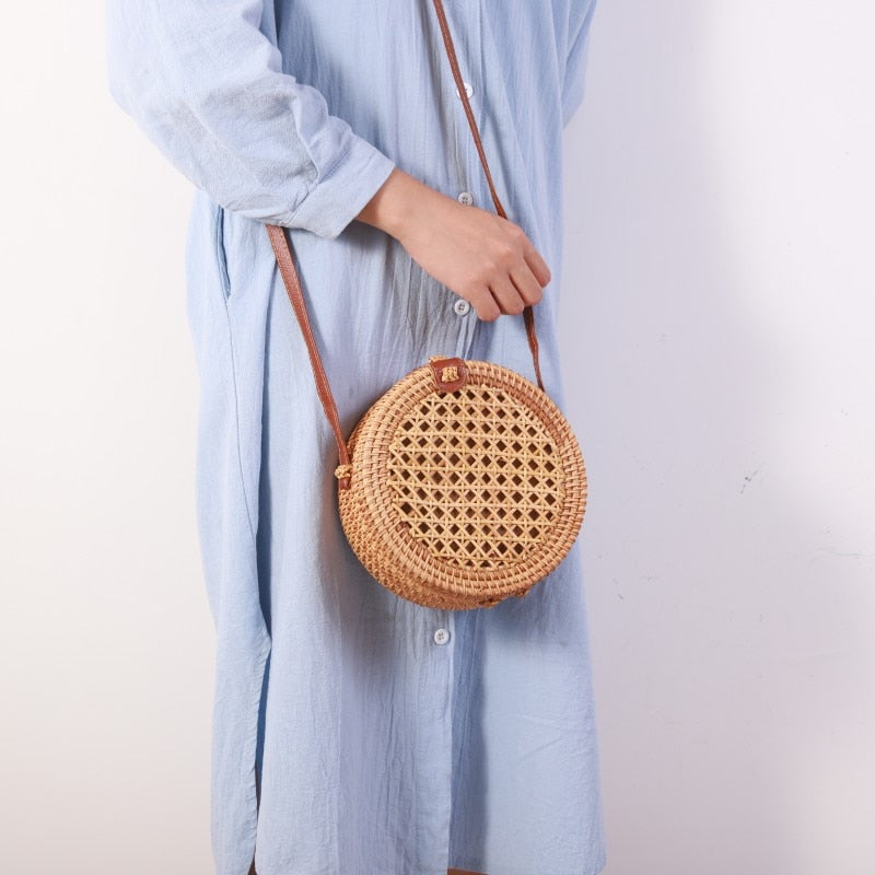 Rattan Woven Handbag | La Parisienne
