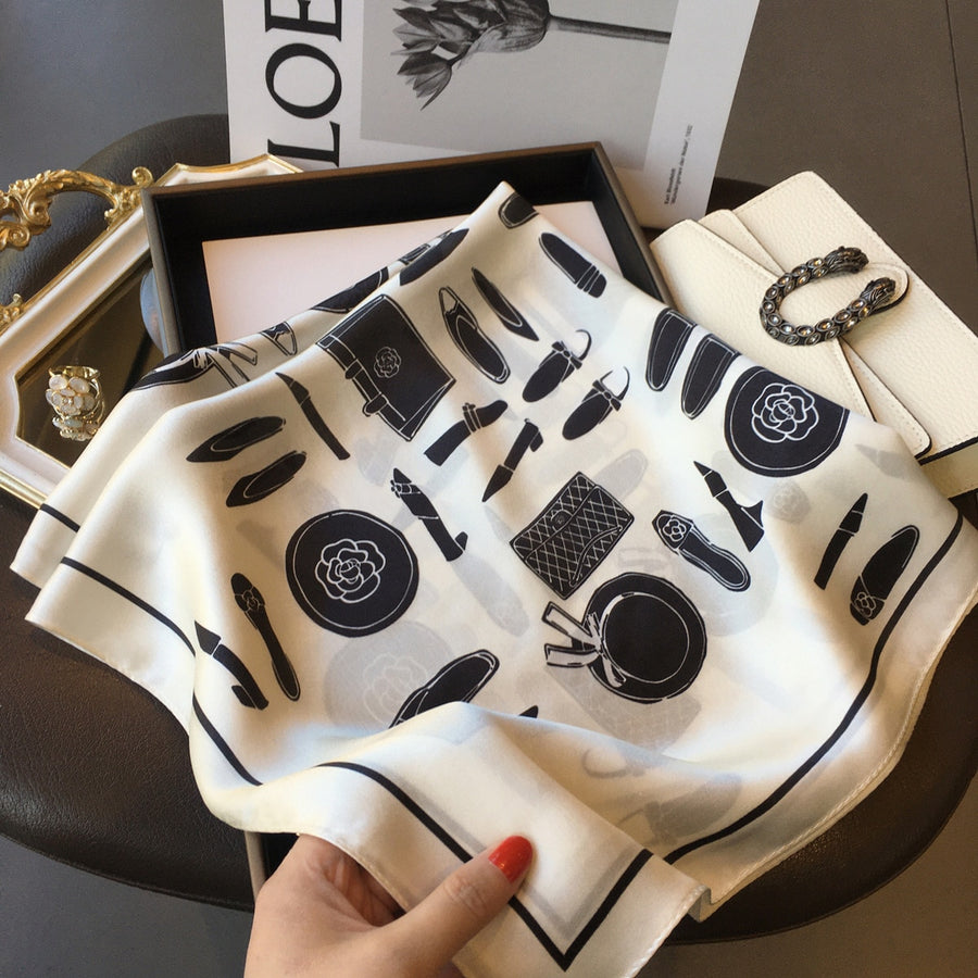 100% Silk Square Modern Decoration Women | La Parisienne
