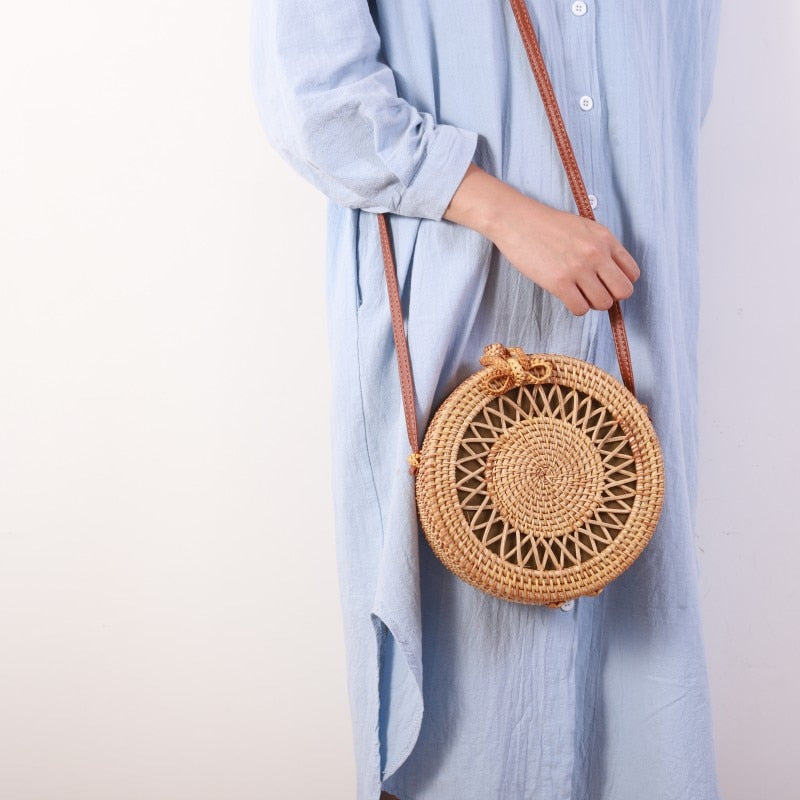 Rattan Woven Handbag | La Parisienne