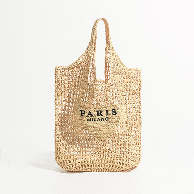 Straw Beach Handbag | La Parisienne