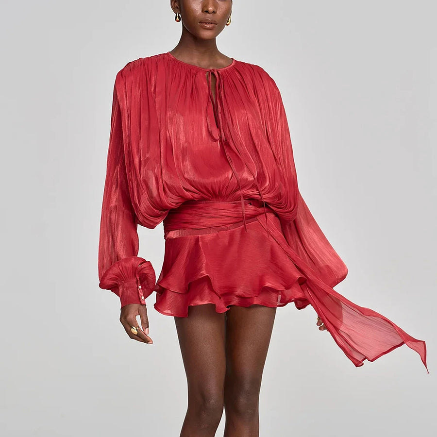 Elegant Short Sleeve Dress | La Parisienne