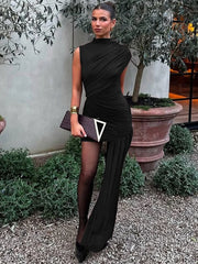 Long Sleeveless Dress | La Parisienne