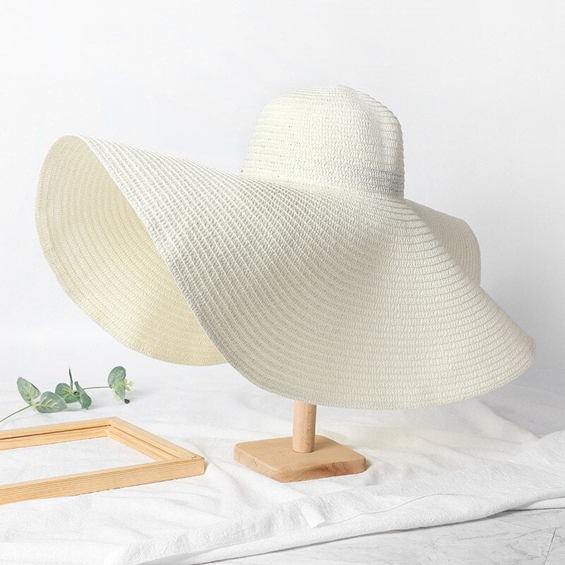Chapeau de Paille Tressé XXL Femme | La Parisienne