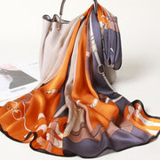 Chic Square Scarf 100% Silk | La Parisienne