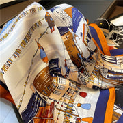 Women's Chic Square Scarf 100% Silk | La Parisienne