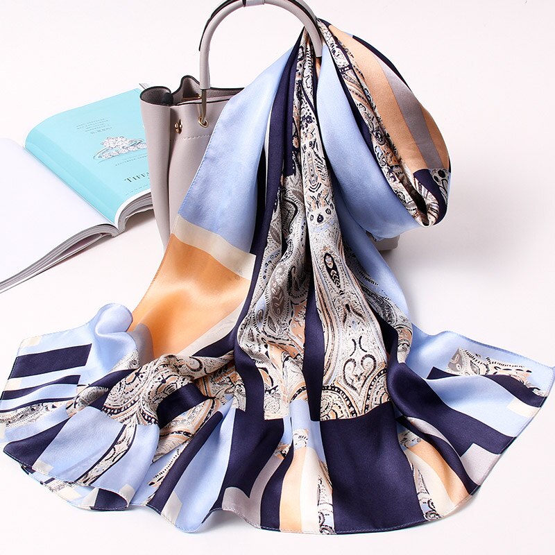 Chic Square Scarf 100% Silk | La Parisienne