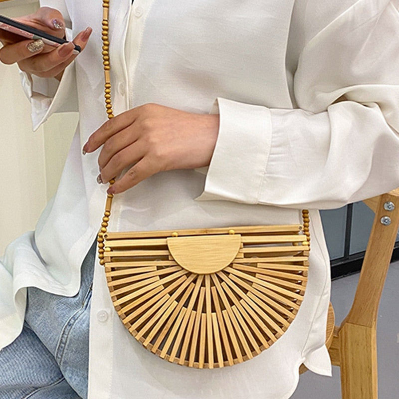 Bamboo Beach Handbag | La Parisienne