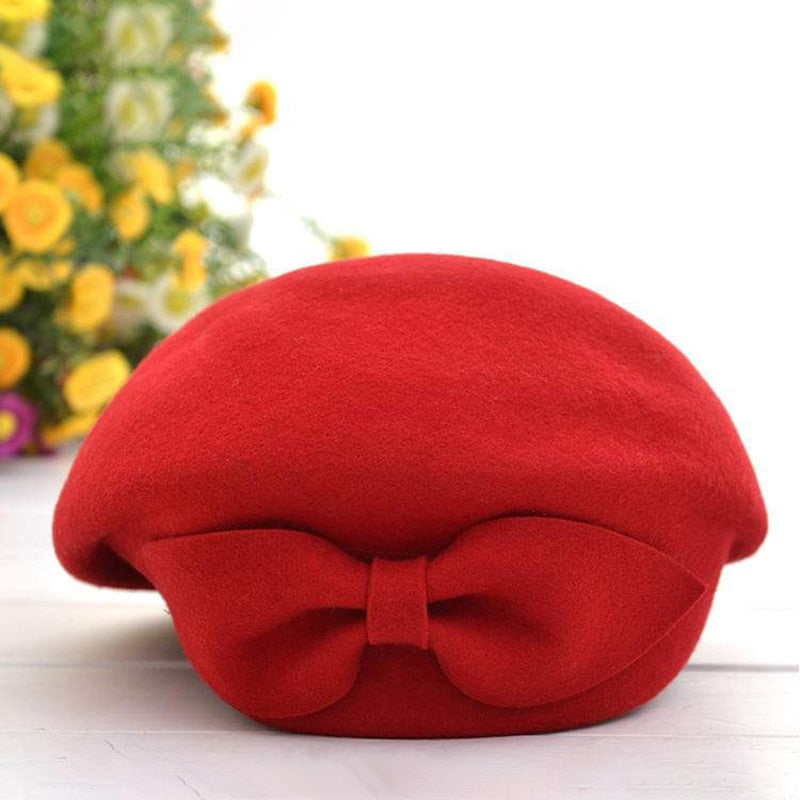 Woman Beret Knot Decoration | La Parisienne