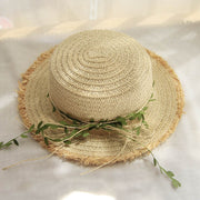 Chapeau de Paille Décoration Nature Femme | La Parisienne