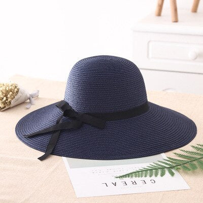 Chapeau de Paille Décoration Nœud Femme | La Parisienne