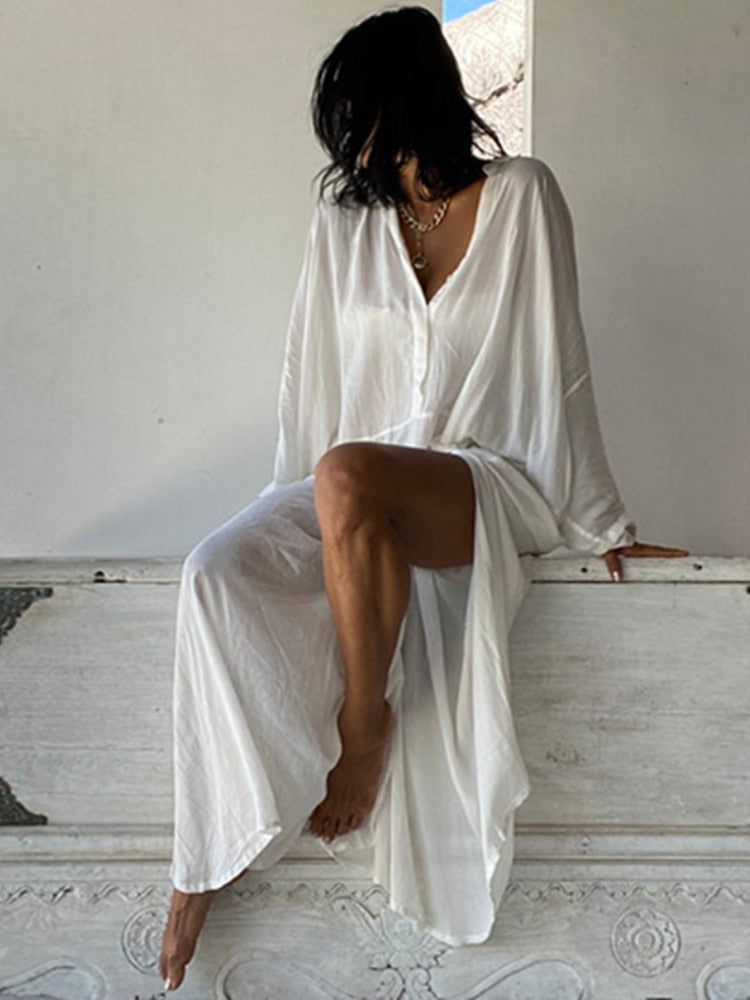 Chic Open Beach Dress | La Parisienne