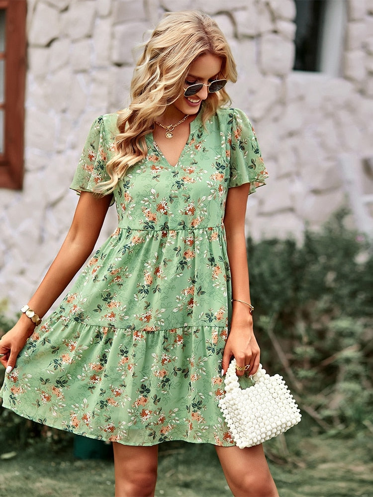 Women's Floral Light Dress | La Parisienne