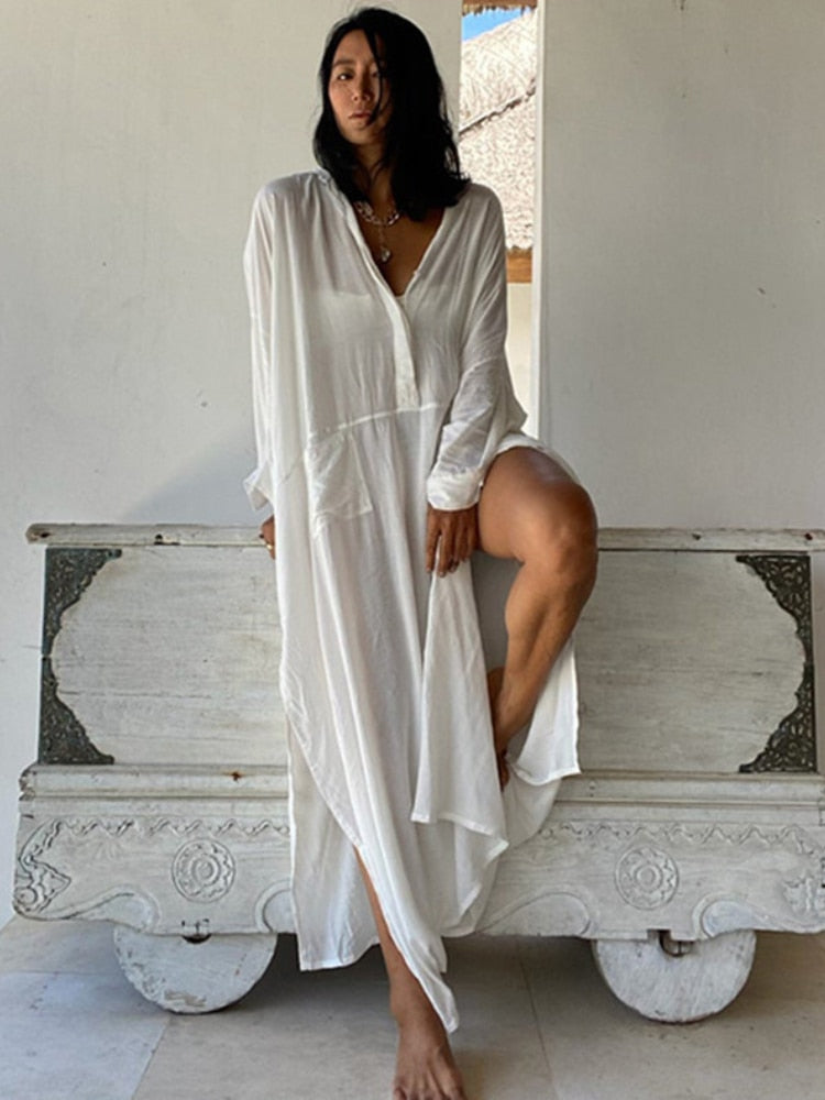 Chic Open Beach Dress | La Parisienne