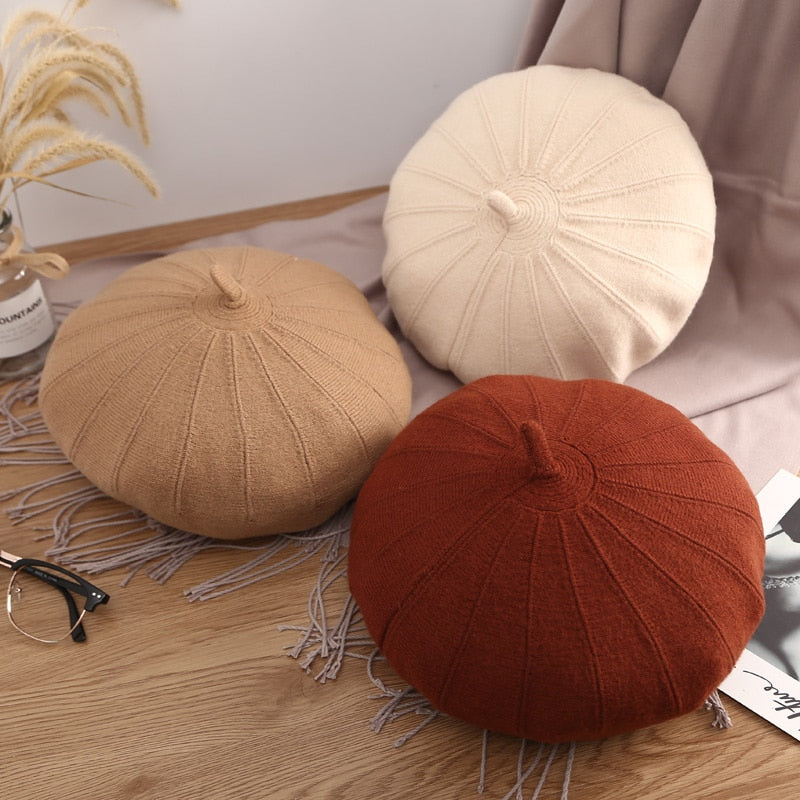 Women's Large Beret 100% Wool | La Parisienne