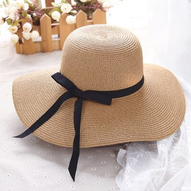 Chapeau de Paille Décoration Nœud Femme | La Parisienne