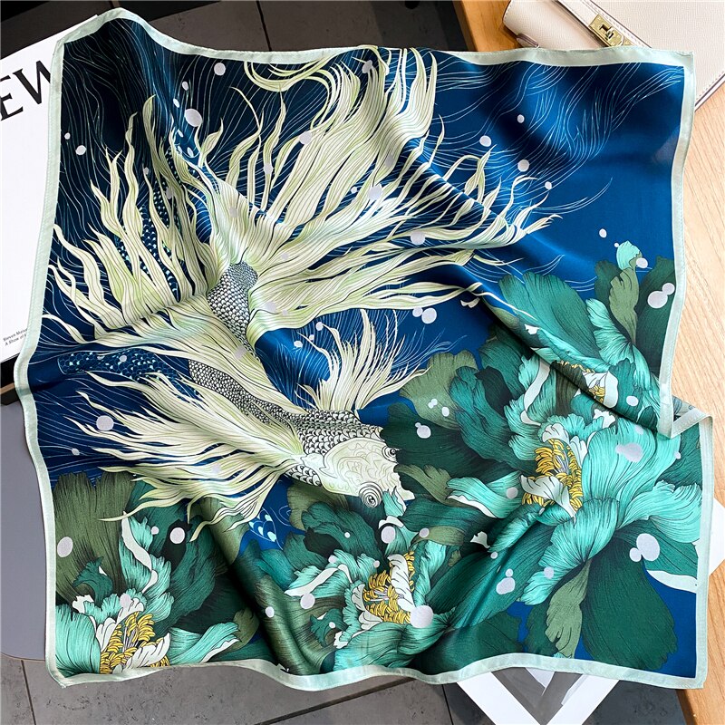 Silk Square Scarf Sailor Pattern | La Parisienne