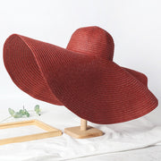 Chapeau de Paille Tressé XXL Femme | La Parisienne