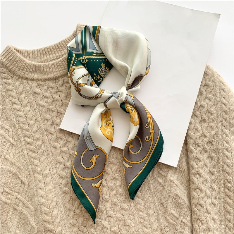100% Silk Square Chic Women's Scarf | La Parisienne