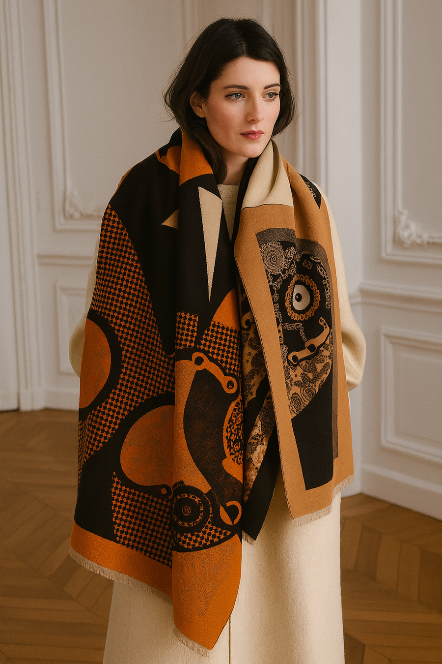 Winter Scarf Woman Opera | La Parisienne
