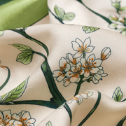 100% Silk Square Chic Decoration Flower Women | La Parisienne