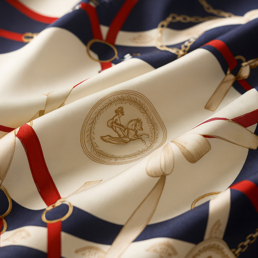 Square Silk Scarf Distinguished | La Parisienne