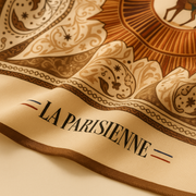 Women's 100% Silk Chic Stag Pattern Square | La Parisienne