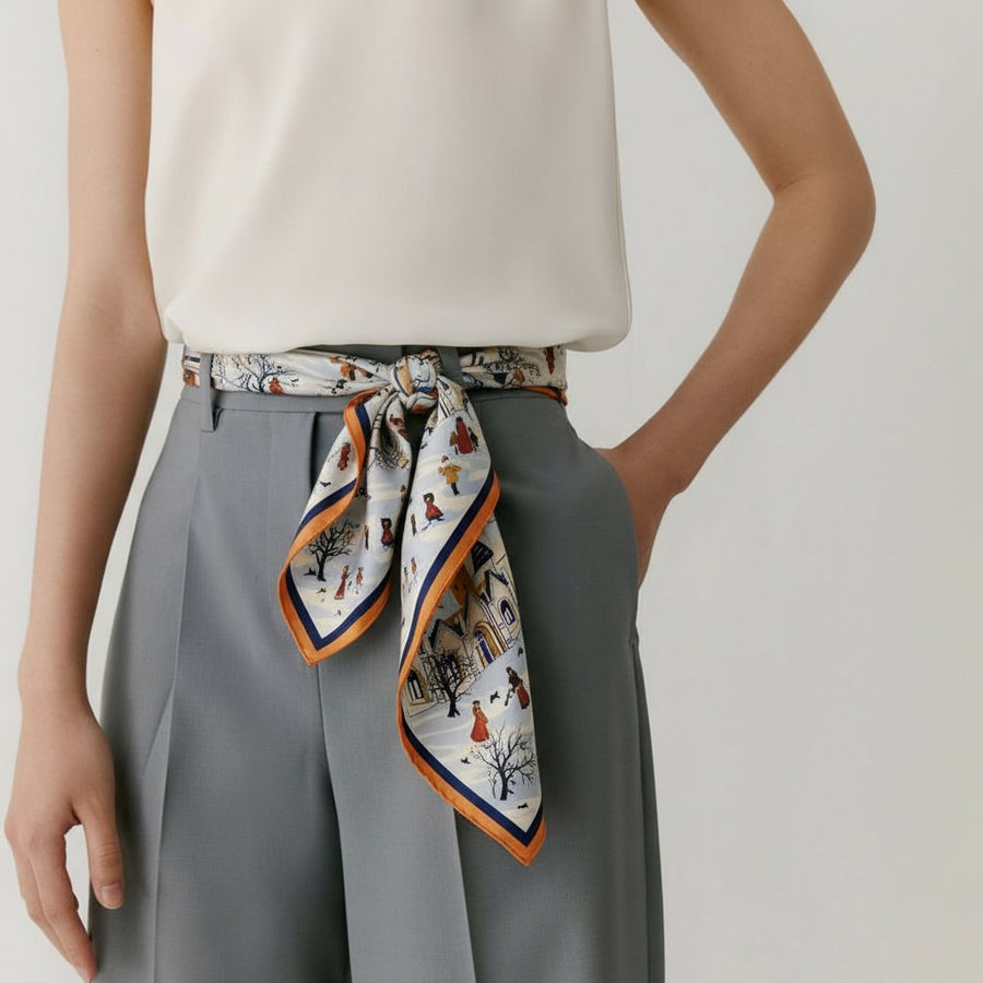 100% Silk Signature Square | La Parisienne