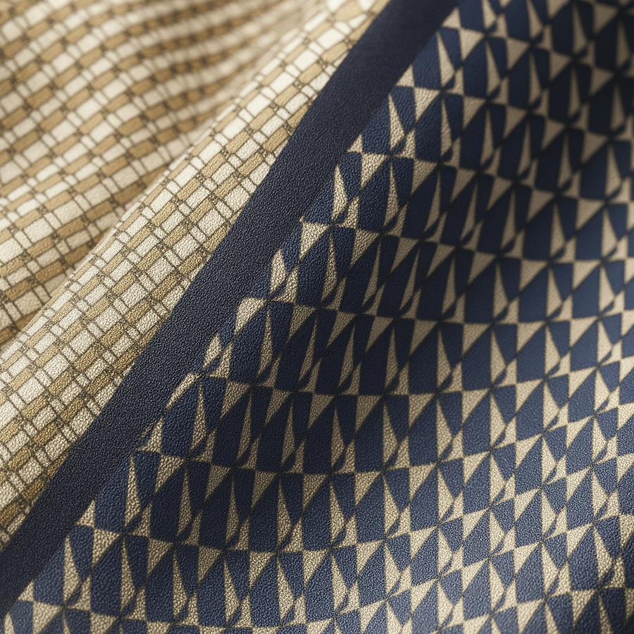 Carré 100% Soie Motif Moderne Femme | La Parisienne