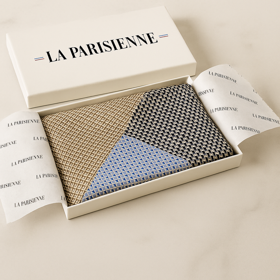 Carré 100% Soie Motif Moderne Femme | La Parisienne