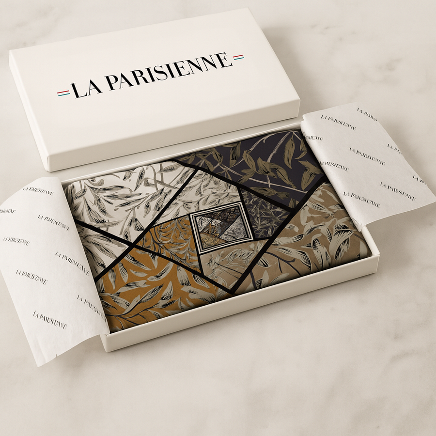 100% silk flower square for women | La Parisienne