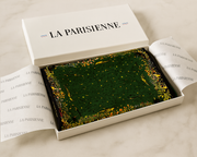 Women's 100% Green Silk Square | La Parisienne