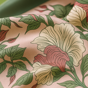 Women's 100% Silk Pink Flower Square | La Parisienne