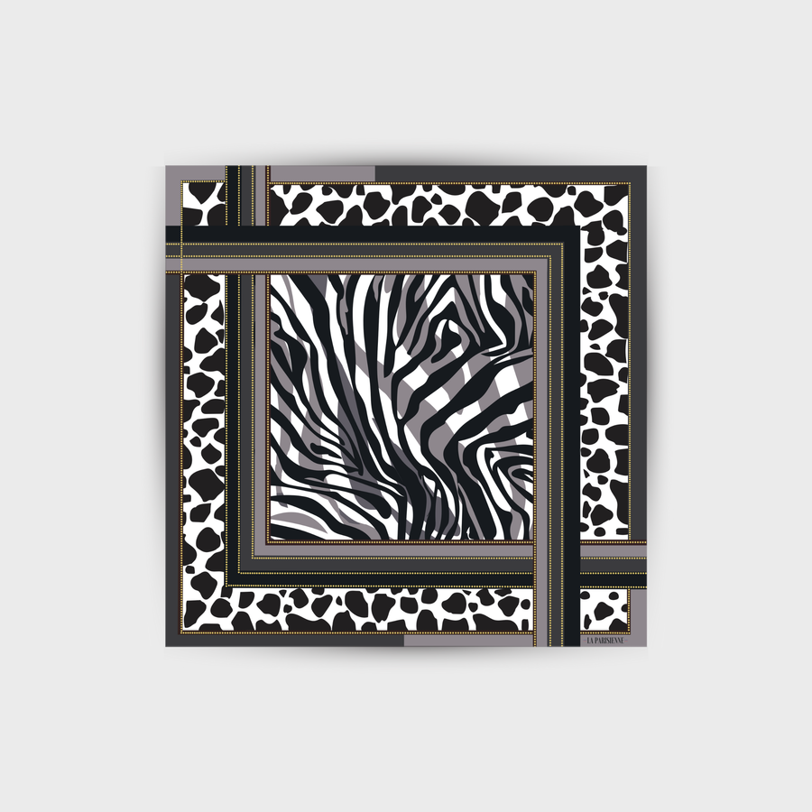 Quadrato Scarf in 100% Silk Signature | La Parisienne