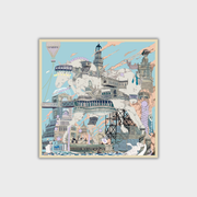 100% Silk Square Surrealist Decoration for Women | La Parisienne