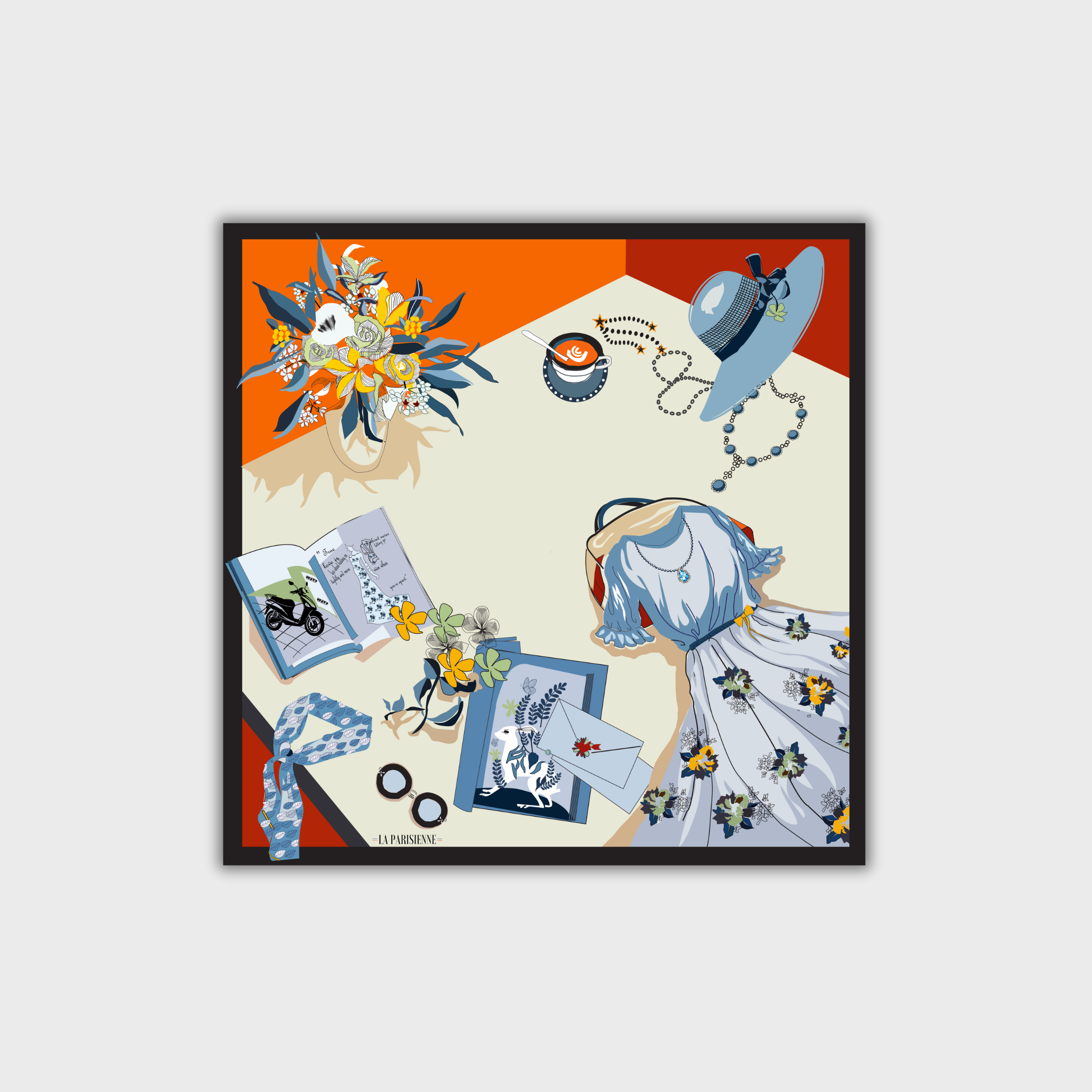 100% Silk Signature Square | La Parisienne