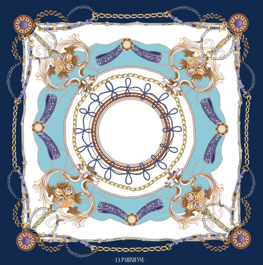 Chic Scarf 100% Silk Original Decoration | La Parisienne