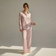 Women's Long Pajama Set 100% Mulberry Silk | La Parisienne