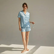 Women's Short Pajamas 100% Mulberry Silk | La Parisienne