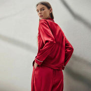Women's Long Sleeve Pajamas 100% Silk | La Parisienne