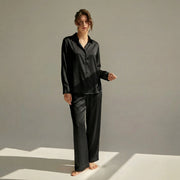 Women's Long Pajama Set 100% Mulberry Silk | La Parisienne