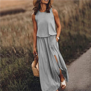 Long Sleeveless Dress | La Parisienne