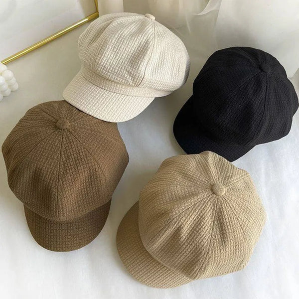 Wholesale Women Retro Casual Linen Beret